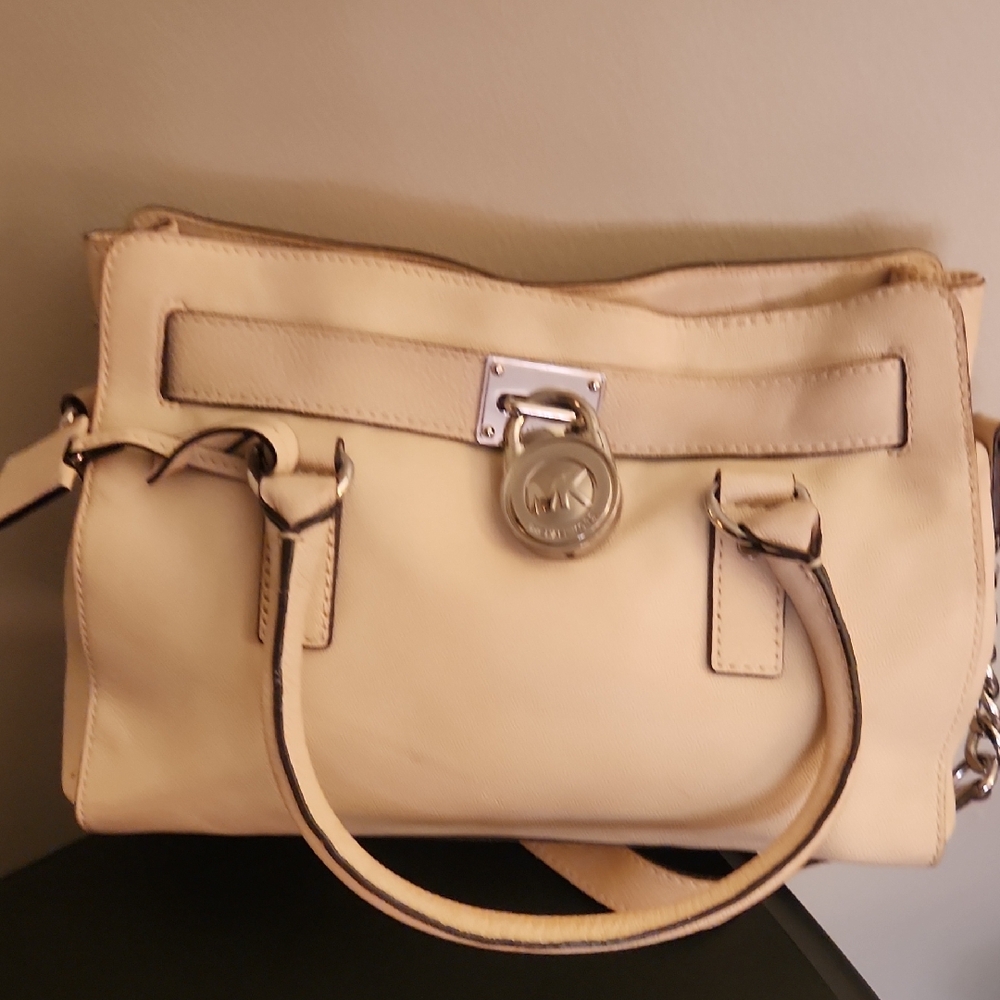 Michael Kors Cream Satchel Bag